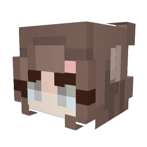 FrickMax Minecraft avatar head, 3D render