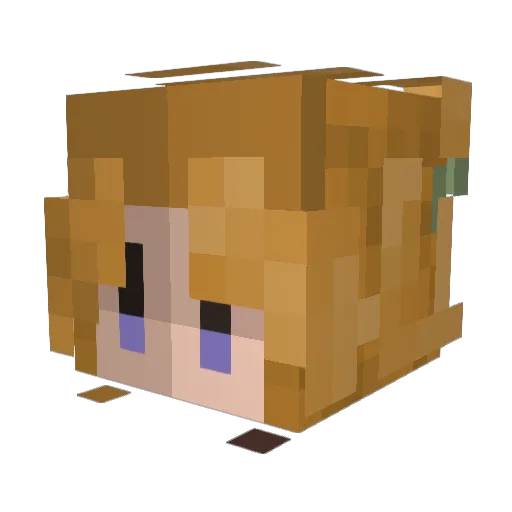 Frick_Paige Minecraft avatar head, 3D render