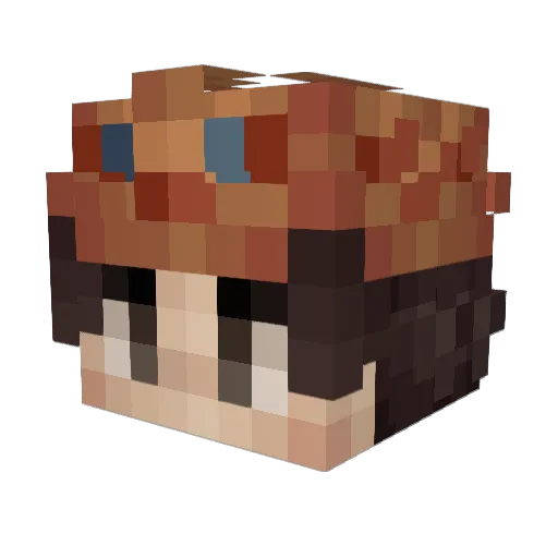 FrickeDe Minecraft avatar head, 3D render