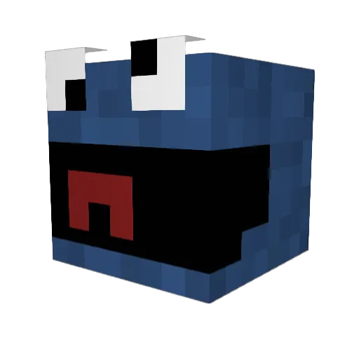 FrickinFrank Minecraft avatar head, 3D render