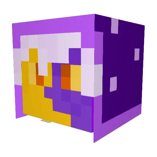 FrickinGhost Minecraft avatar head, 3D render
