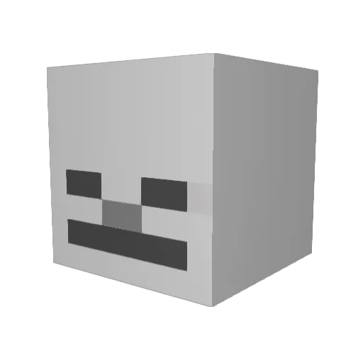 Frickin_Indians Minecraft avatar head, 3D render
