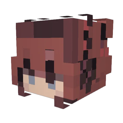 Frida_M_Jay_2012 Minecraft avatar head, 3D render