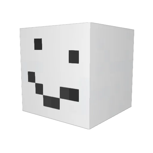 Fridanalia Minecraft avatar head, 3D render