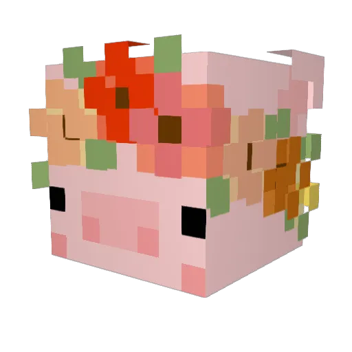 FridayDay030 Minecraft avatar head, 3D render