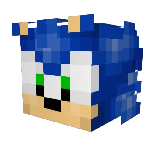 FridaySalami Minecraft avatar head, 3D render
