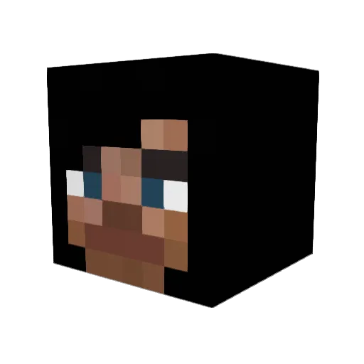 Friddolin Minecraft avatar head, 3D render
