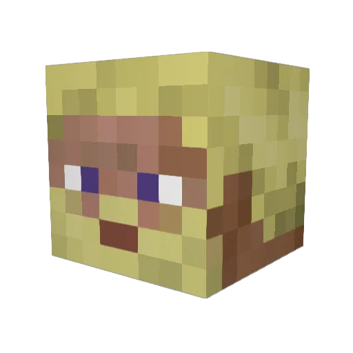 Fride Minecraft avatar head, 3D render