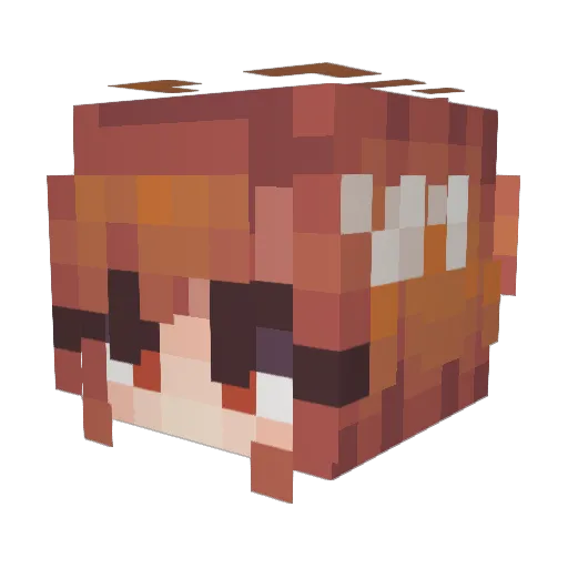FridgeOfWar Minecraft avatar head, 3D render