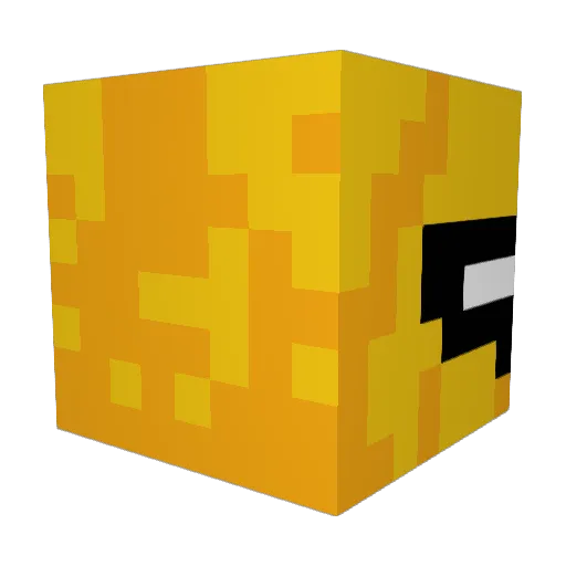 FriedCrumpets Minecraft avatar head, 3D render