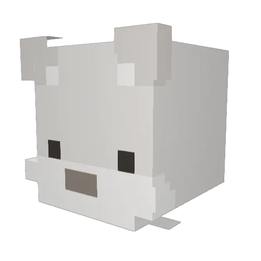 FriedKarp Minecraft avatar head, 3D render
