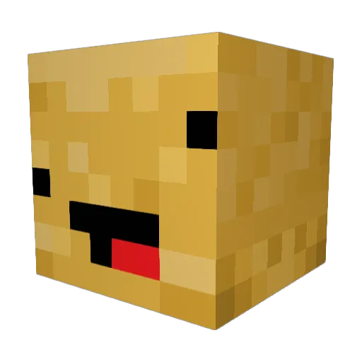 FriedPot8o Minecraft avatar head, 3D render