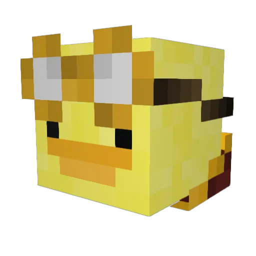 Fried_Chicken1 Minecraft avatar head, 3D render