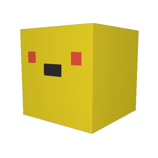 Fried_Eggy Minecraft avatar head, 3D render