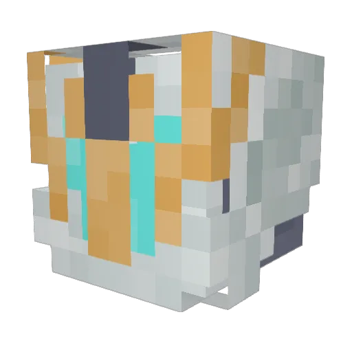 Fried_P0TATO Minecraft avatar head, 3D render