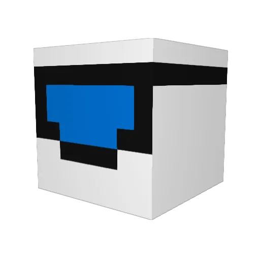 Fried_Sesame Minecraft avatar head, 3D render
