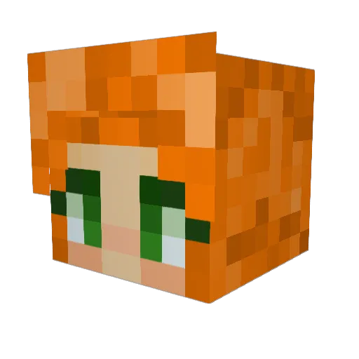 Frieda112019 Minecraft avatar head, 3D render