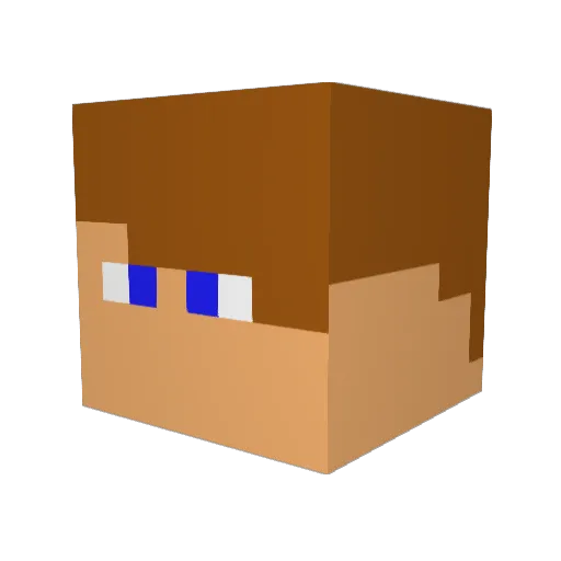 FriedaLP Minecraft avatar head, 3D render