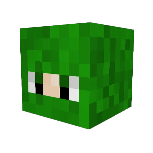 FriediRocket Minecraft avatar head, 3D render
