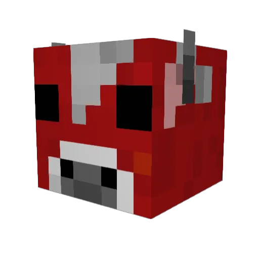 Friedmania Minecraft avatar head, 3D render
