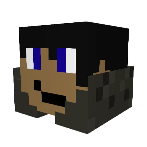 Friedrich6 Minecraft avatar head, 3D render