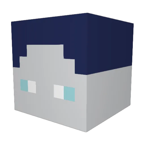 FriedrichGHG Minecraft avatar head, 3D render