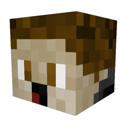 Friend44_YT Minecraft avatar head, 3D render