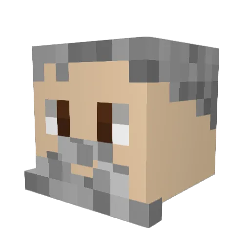 FriendlyBrownBoi Minecraft avatar head, 3D render