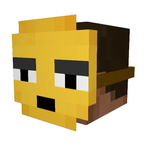FriendlyDarFtze Minecraft avatar head, 3D render