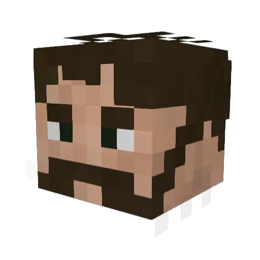 FriendlyMilek Minecraft avatar head, 3D render