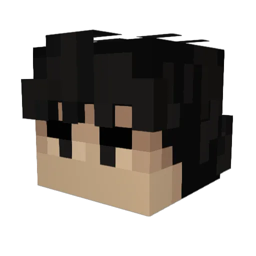 FriendlyRF Minecraft avatar head, 3D render