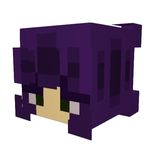 Friendly_Dino Minecraft avatar head, 3D render