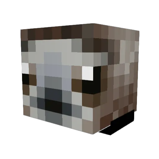 Friendly_Sloth Minecraft avatar head, 3D render