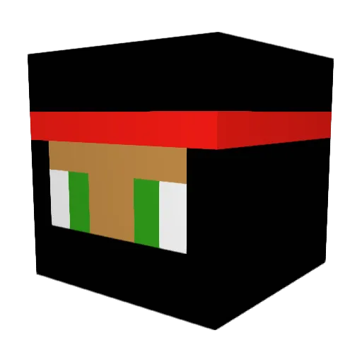 Friends512 Minecraft avatar head, 3D render