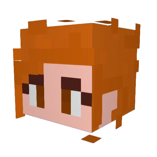 FriendsGui Minecraft avatar head, 3D render