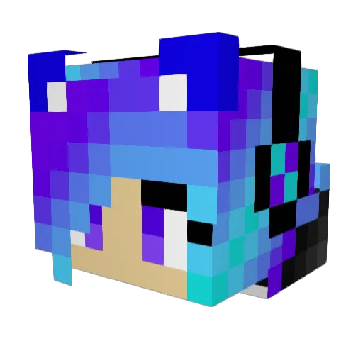 Friends_best Minecraft avatar head, 3D render