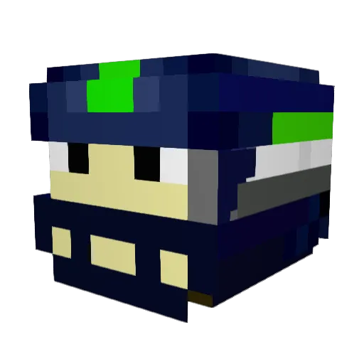 Friendship91 Minecraft avatar head, 3D render