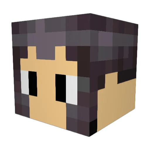 Friendy7 Minecraft avatar head, 3D render