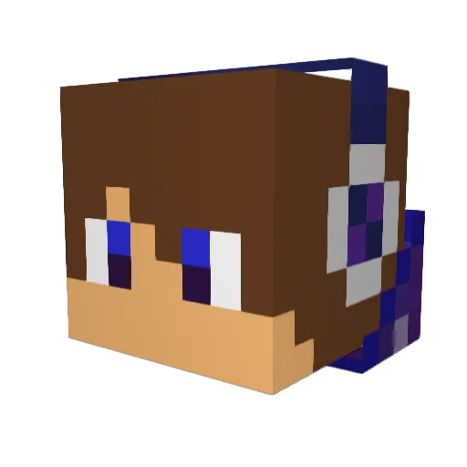 Friendz0ned Minecraft avatar head, 3D render