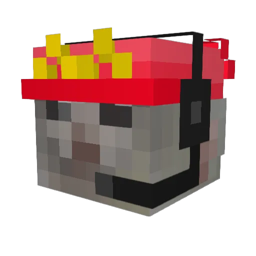 FrieseVis Minecraft avatar head, 3D render