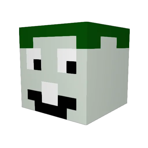 Frigerators Minecraft avatar head, 3D render