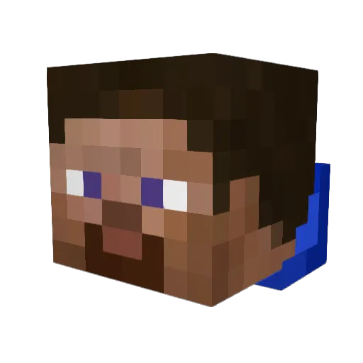 FrigginPackets Minecraft avatar head, 3D render