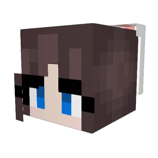 Frightful2 Minecraft avatar head, 3D render