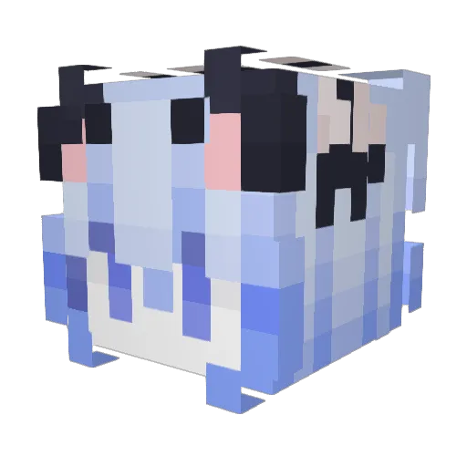 FrigidEdge Minecraft avatar head, 3D render
