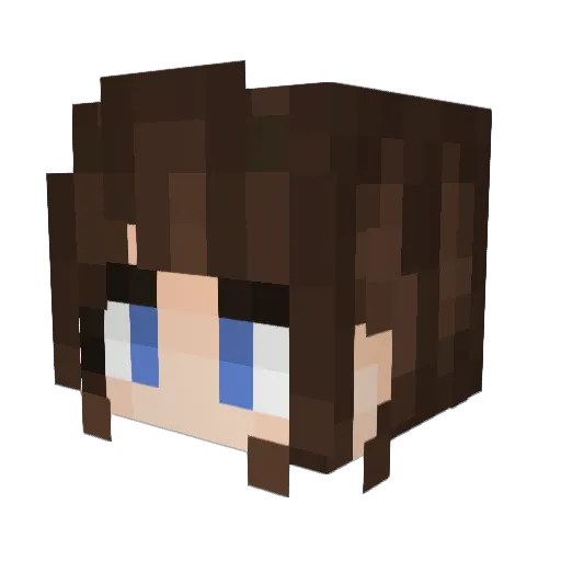 FrigidGoat Minecraft avatar head, 3D render