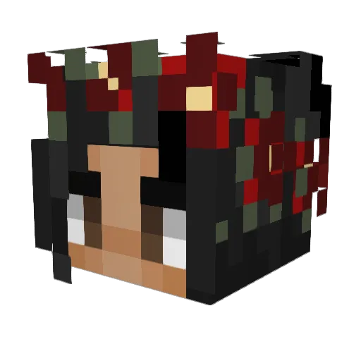 FrigidMasque Minecraft avatar head, 3D render
