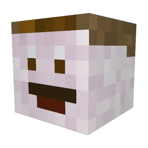 Frigo_Vuoto_ Minecraft avatar head, 3D render
