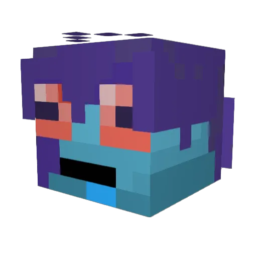 Frigusick Minecraft avatar head, 3D render