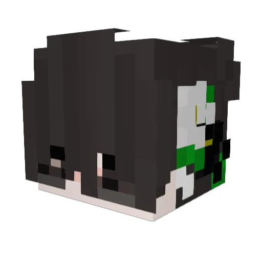 Frijeer Minecraft avatar head, 3D render