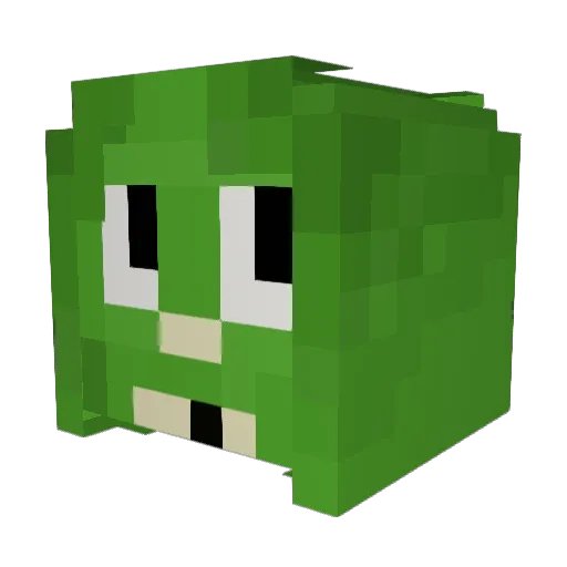 FrijolitoShow Minecraft avatar head, 3D render